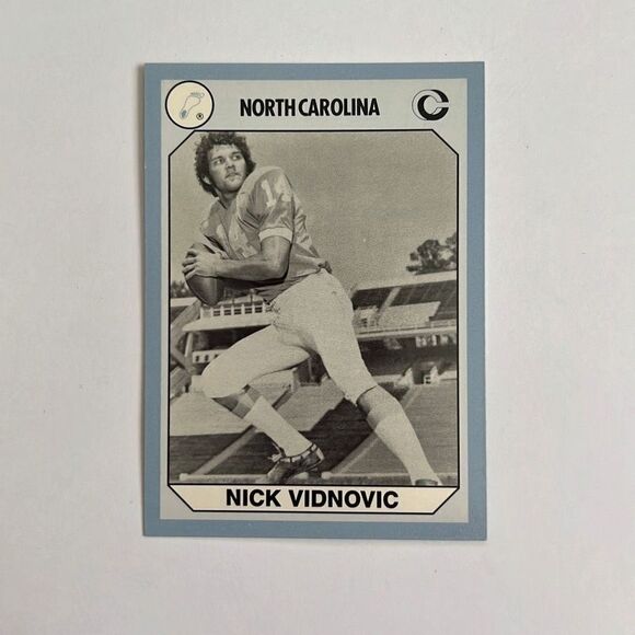 1990-91 North Carolina Collegiate Collection Multi-Sport Card #196 Nick Vidnovic - Picture 1 of 2
